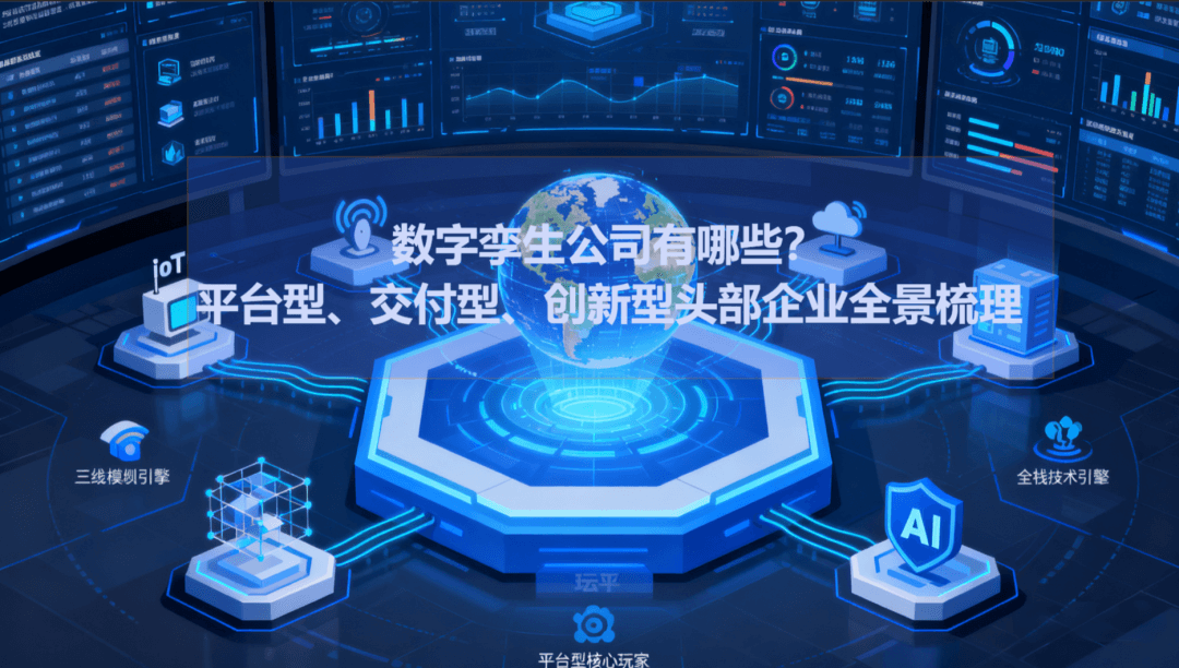 数字孪生公司有哪些？平台型、交付型、创新型头部企业全景梳理