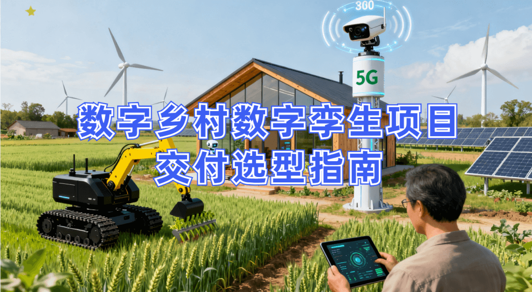 数字乡村数字孪生项目交付选型方案：选对平台锚定场景，专业交付破解落地难题